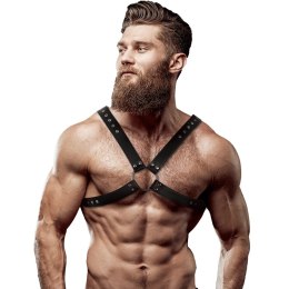 Fetish Submissive Attitude Uprząż męska z eko-skory na klatkę piersiową