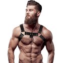 Fetish Submissive Attitude uprząż męska na klatkę piersiową eco-skora uniwersalna