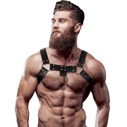 Fetish Submissive Attitude uprząż męska na klatkę piersiową eco-skora uniwersalna