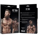 Fetish Submissive Attitude uprząż męska z eko-skory, regulowana, czarna