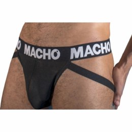 MACHO MX25NN Jockstrap czarny połprzezroczysty XL