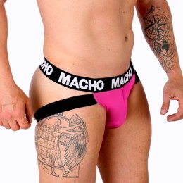 MACHO MX28FR Jockstrap Neonowy Rożowy M - Anatomiczny Komfort i Styl