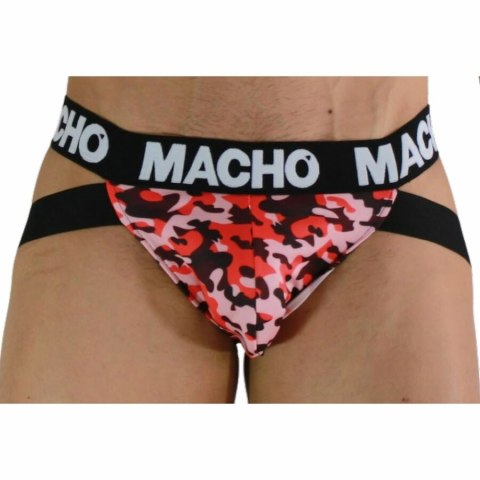 MACHO MX28MR Jockstrap Military Red S - komfort i anatomiczne wsparcie