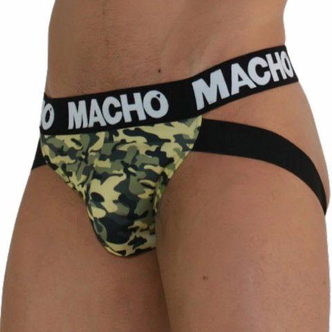 MACHO MX28MV Jockstrap Military Green S - anatomiczny, oddychający