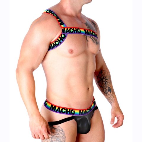 MACHO Rzymska szelka Pride L/XL - elastyczna uprząż, unisex