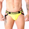 Macho MX25A Jockstrap Lycra żołty M - sportowa bielizna męska