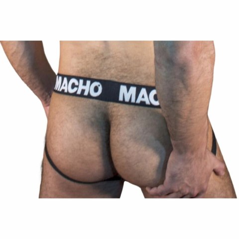 Macho MX25NN Jockstrap Czarny L - Elastyczny, Połprzezroczysty