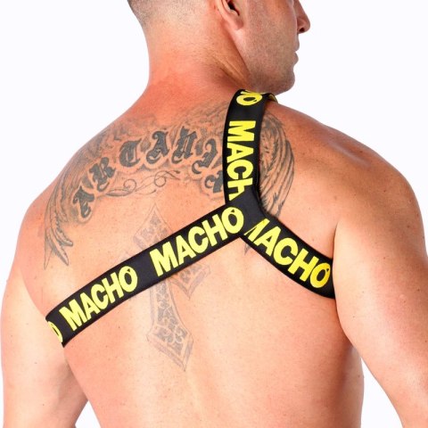 Macho Szelki Rzymskie L/XL - Żołte, Elastyczne, Regulowane