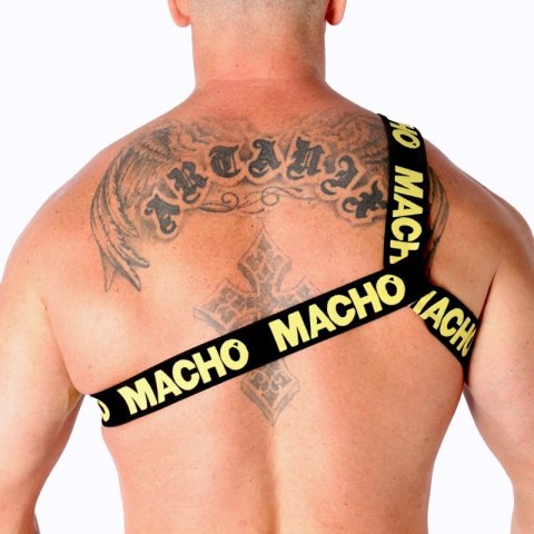 Macho Szelki Rzymskie L/XL - Żołte, Elastyczne, Regulowane