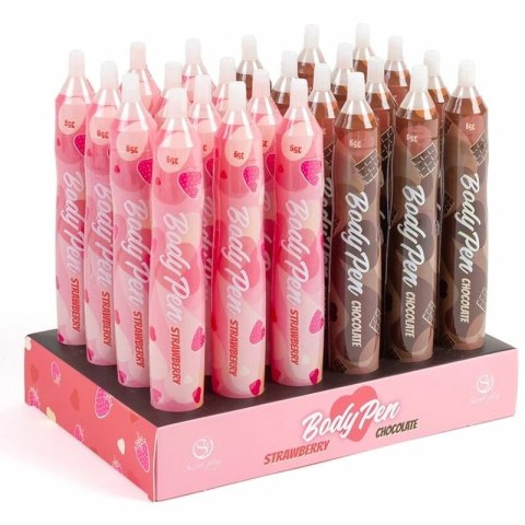Secret Play Body Pen jadalny pisak do ciała czekoladowy 35g