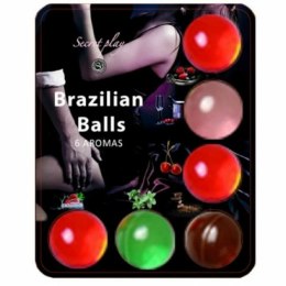 Secret Play Brazilian Balls zestaw kulek zapachowych do masażu 6 aromatow