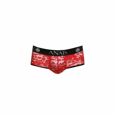 Anais Men Jock Bikini M Czerwona koronka z kwiatowym wzorem