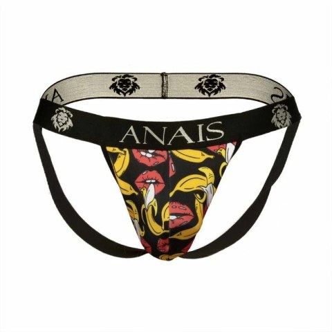 Anais Men Jockstrap Banany S - Wyrazisty pasek w bananowy wzor, lycra