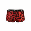 Anais Men Savage Boxer XL - czerwone bokserki z mikrofibry z motywem zwierzęcym