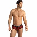 Anais Men Savage Brief M czerwone sportowe bokserki z nadrukiem
