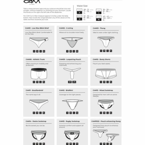 Cut4Men Jockstrap Miami XL - sportowa bielizna z ergonomiczną kieszenią