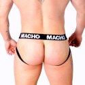 Macho MX25NC Jock czarne - elastyczne szorty ze skory syntetycznej S
