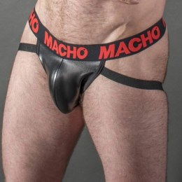 Macho MX25RC Jock L czerwony - anatomiczny model z syntetycznej skory