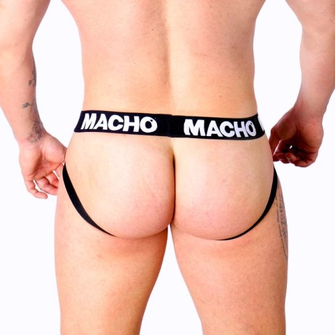 Macho MX27GR Jock szary-beżowy XL imitacja skory, elastyczny