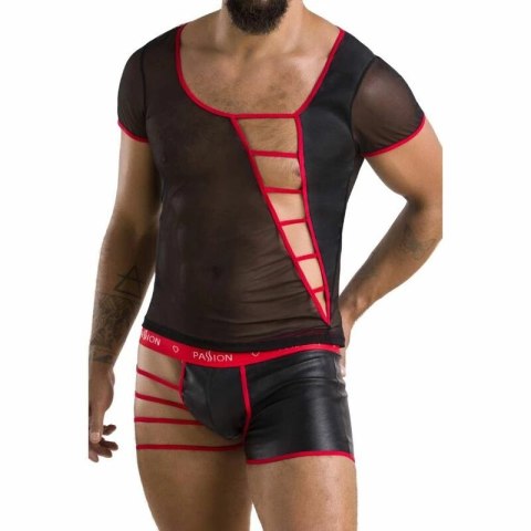 Passion 055 Set Mark czarny S/M elegancki komplet bielizny