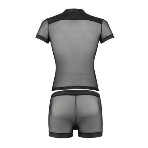 Passion Michael Komplet Bielizny Czarny L/XL Poliuretanowy Design