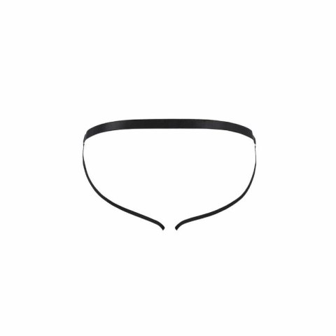 Passion Slip Open Luke Black S/M - nowoczesne figi z poliuretanu