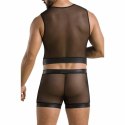 Passion William Black komplet L/XL - elegancka bielizna PU/Polyester