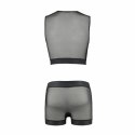 Passion William Black komplet L/XL - elegancka bielizna PU/Polyester