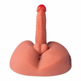 XISE Honey Vibrator - Model z Wibracjami 25 cm, TPE, Pilot, Przyssawka