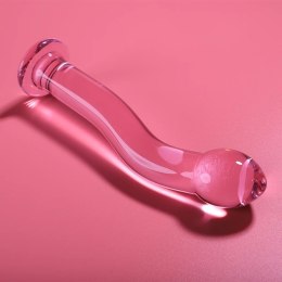 Ibiza Nebula Series Model 18 - szklany element intymny, rożowy, 18.5 cm