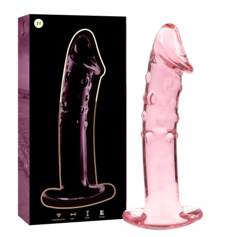 Ibiza Nebula Series Model 19 Szklany Wkład Intymny Rożowy 18,5 cm