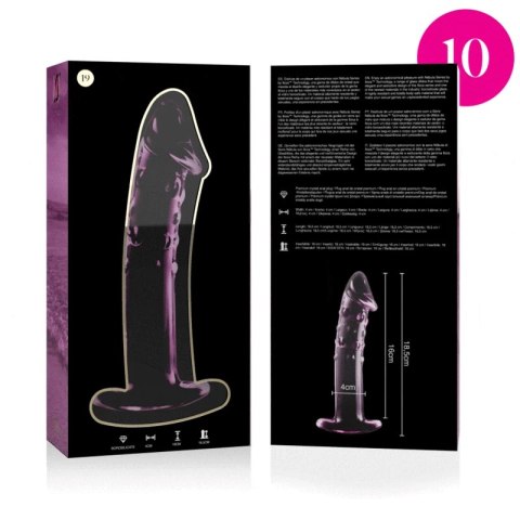 Ibiza Nebula Series Model 19 Szklany Wkład Intymny Rożowy 18,5 cm