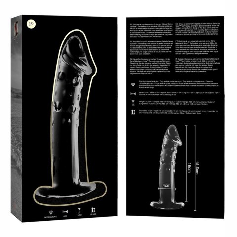 Ibiza Nebula Series Model 19 - Szklany model borokrzemowy 18,5 cm przezroczysty