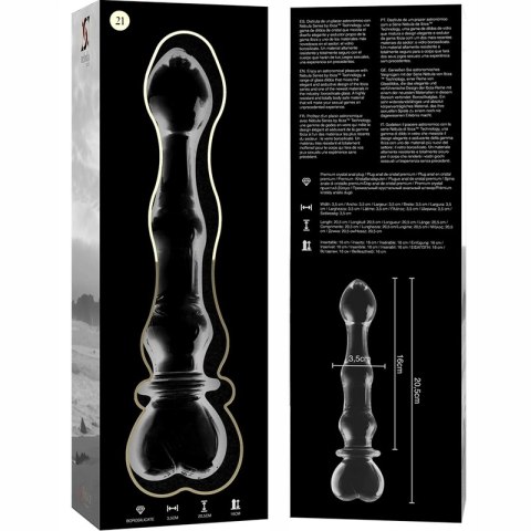Ibiza Nebula Series Model 21 szklany anatomiczny przezroczysty 20,5 cm