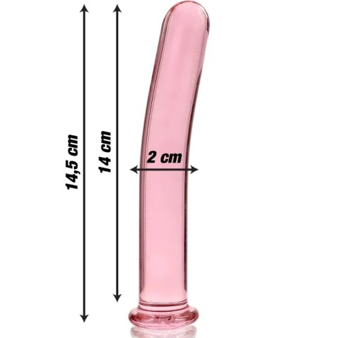 Ibiza Nebula Series Model 8 szklany intymny gadżet rożowy 14,5 cm