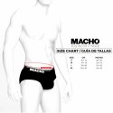 Macho MS24R Bokserki męskie krotkie ciemnoczerwone S