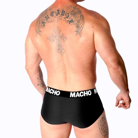 Macho MS30NG Slip czarny S - klasyczna bielizna męska z lycry