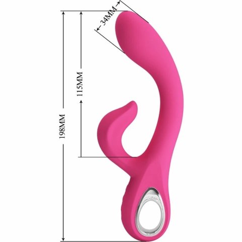 Pretty Love Fritz Rabbit 12 trybow, silikonowy model rożowy USB