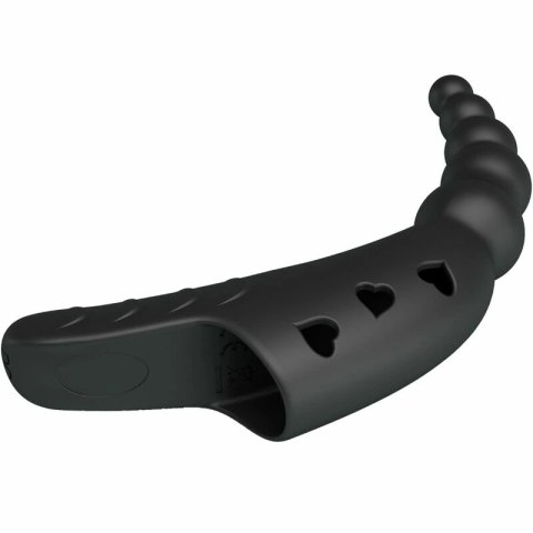 Pretty Love Jordin Finger Wibrator 10 trybow czarny silikon USB