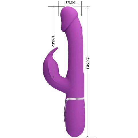Pretty Love Kampas Wielofunkcyjny Wibrator Krolik Fioletowy 3w1 USB