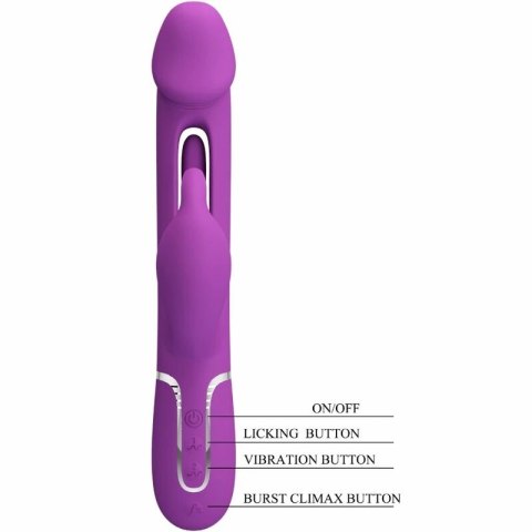 Pretty Love Kampas Wielofunkcyjny Wibrator Krolik Fioletowy 3w1 USB
