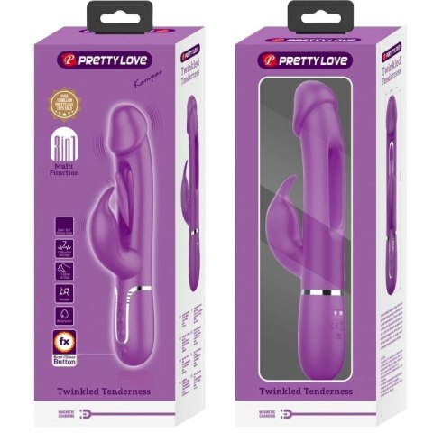 Pretty Love Kampas Wielofunkcyjny Wibrator Krolik Fioletowy 3w1 USB