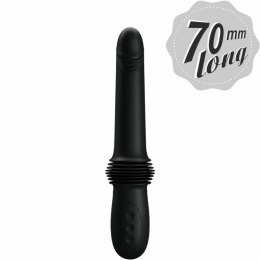 Pretty Love Pazuzu Czarny - Wibrator Intymny z 3 Trybami Pchnięcia