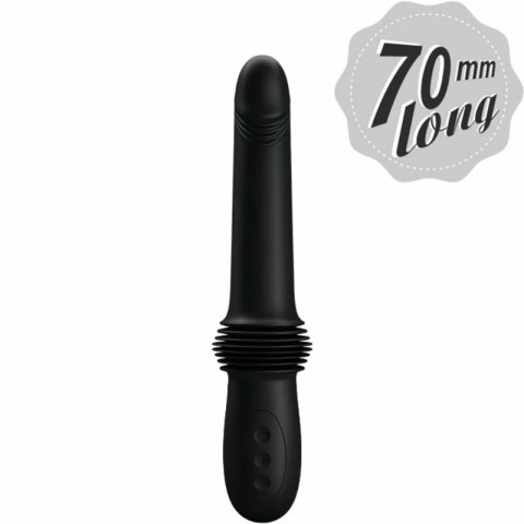 Pretty Love Pazuzu Czarny - Wibrator Intymny z 3 Trybami Pchnięcia