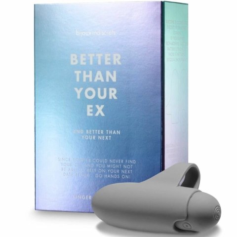 Bijoux Indiscrets Bullet 10 - Wibrujący mini masażer 10 trybow szary