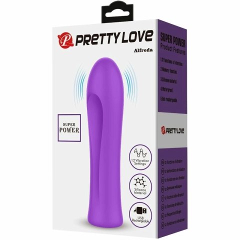 Pretty Love Alfreda Super Power Aqua fioletowy - silikonowy model 12 trybow