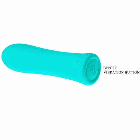 Pretty Love Alfreda Super Power - Zielony wibrator wodoodporny, 12 trybow