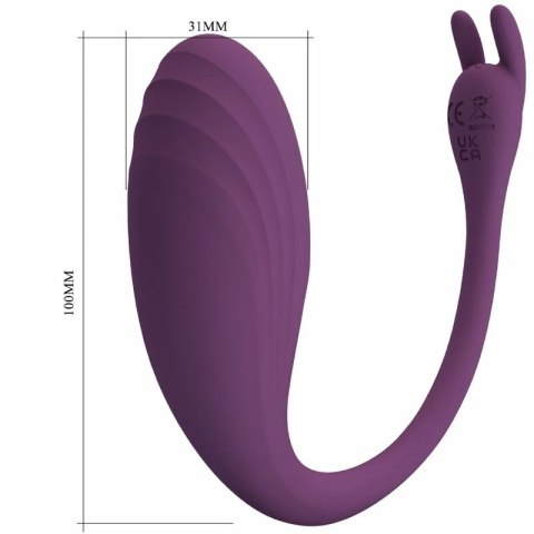 Pretty Love Catalina Wibrator Sterowany Aplikacją Fioletowy USB 12 Trybow