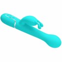Pretty Love Dejon Rabbit 3w1 wielofunkcyjny masażer aqua green silikon