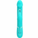 Pretty Love Dejon Rabbit Aqua Green - Wibrujący masażer 3w1, 7 trybow